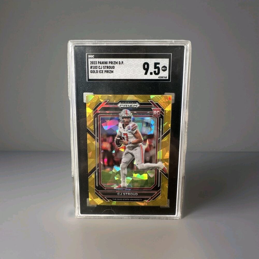 2023 Panini Prizm Draft Picks Gold Ice Prizm- #102 C.J. Stroud (RC)